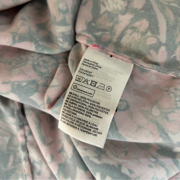 H&M Pink Floral Long Sleeve Dress 8 - Picture 7 of 14